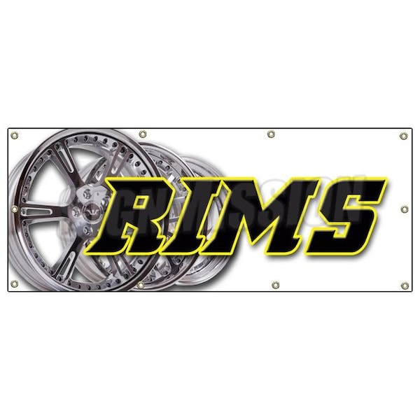 RIMS BANNER SIGN wheels tires car rims truck suv dubs automotive auto